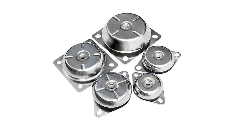 Bell type rubber shock absorber